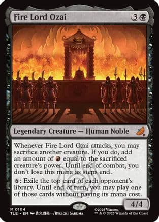 Fire Lord Ozai |  Foil (104) [Avatar: The Last Airbender: Eternal-Legal]