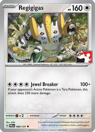 Regigigas 086/131 - Prize Pack Series Cards