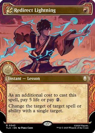 Redirect Lightning (Showcase) |  Foil (343) [Avatar: The Last Airbender]