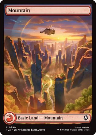 Mountain (290) |  Foil (290) [Avatar: The Last Airbender]