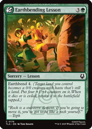 Earthbending Lesson |  Foil (176) [Avatar: The Last Airbender]