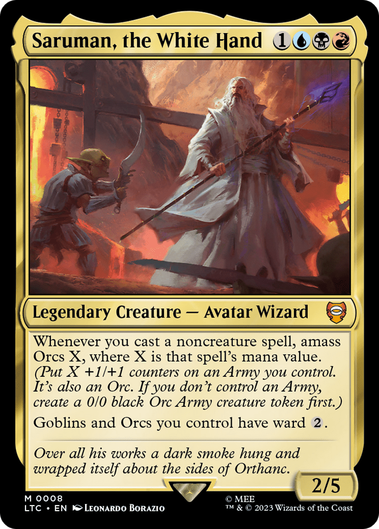 Saruman, the White Hand [The Lord of the Rings: Tales of Middle-Earth Commander] Foil