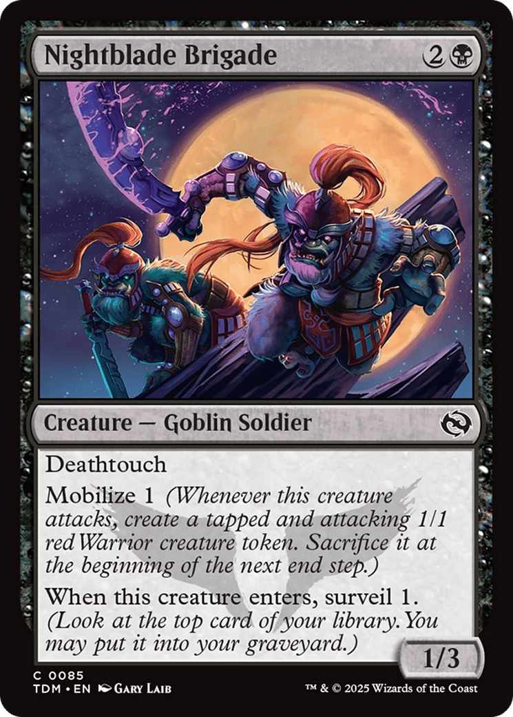 Nightblade Brigade (085) [Tarkir: Dragonstorm]