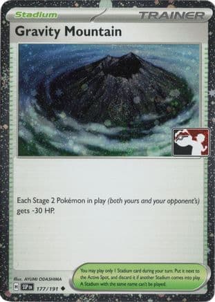 Gravity Mountain (Cosmos Holo) 177/191 - Prize Pack Series Cards Holofoil