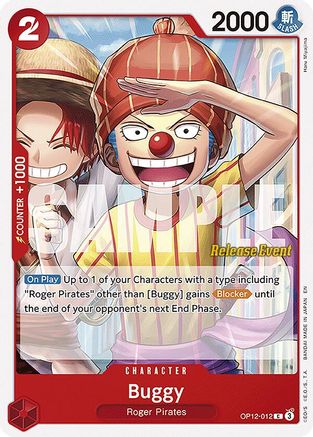 Buggy (012) (OP12-012) - Legacy of the Master Release Event Cards