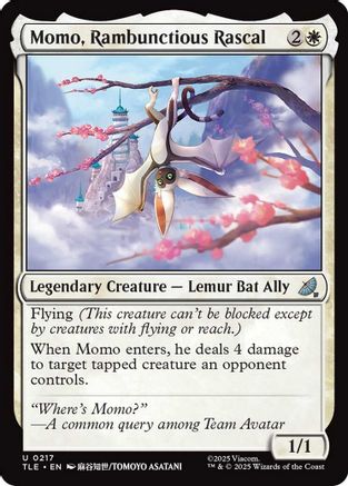 Momo, Rambunctious Rascal |  Foil (217) [Avatar: The Last Airbender: Eternal-Legal]