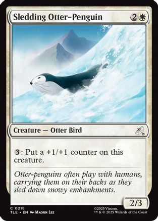 Sledding Otter-Penguin |  Foil (218) [Avatar: The Last Airbender: Eternal-Legal]