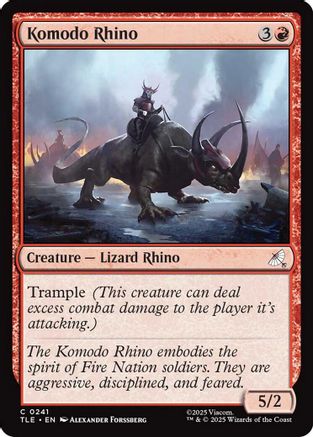 Komodo Rhino |  (241) [Avatar: The Last Airbender: Eternal-Legal]
