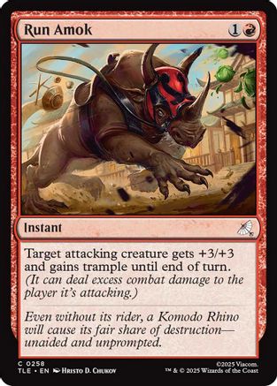 Run Amok |  Foil (258) [Avatar: The Last Airbender: Eternal-Legal]