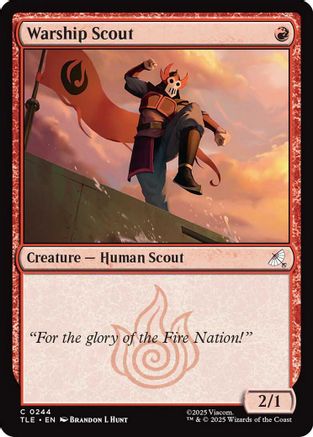 Warship scout |  Foil (244) [Avatar: The Last Airbender: Eternal-Legal]