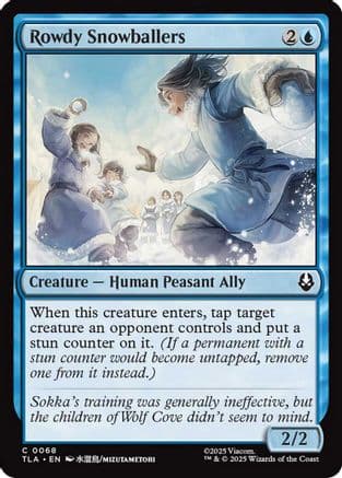 Rowdy Snowballers |  Foil (068) [Avatar: The Last Airbender]