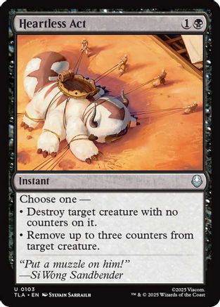 Heartless Act |  Foil (103) [Avatar: The Last Airbender]