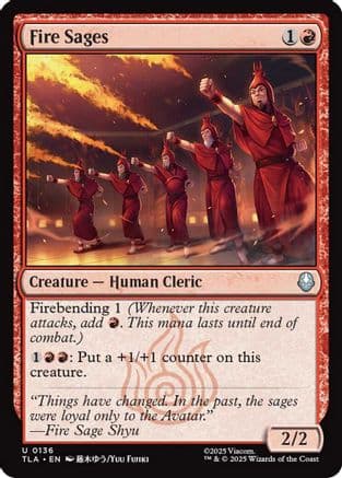 Fire Sages |  Foil (136) [Avatar: The Last Airbender]