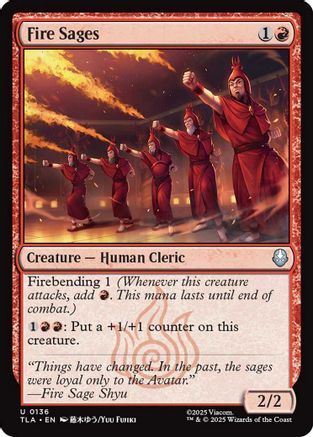 Fire Sages |  Foil (136) [Avatar: The Last Airbender]