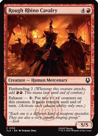 Rough Rhino Cavalry |  Foil (152) [Avatar: The Last Airbender]
