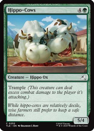 Hippo-Cows |  Foil (252) [Avatar: The Last Airbender: Eternal-Legal]