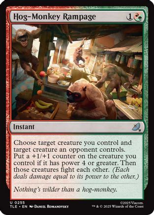 Hog-Monkey Rampage |  Foil (255) [Avatar: The Last Airbender: Eternal-Legal]