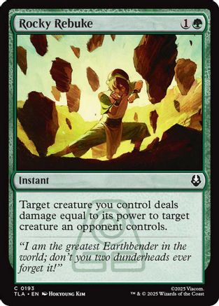 Rocky Rebuke |  Foil (193) [Avatar: The Last Airbender]