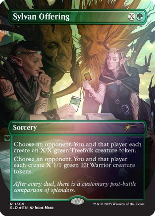 Sylvan Offering |  Foil (1309) [Secret Lair Drop Series]