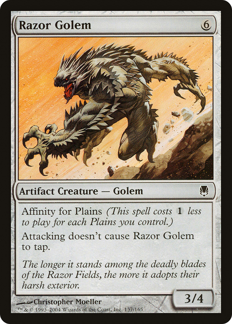 Razor Golem [Darksteel] Foil