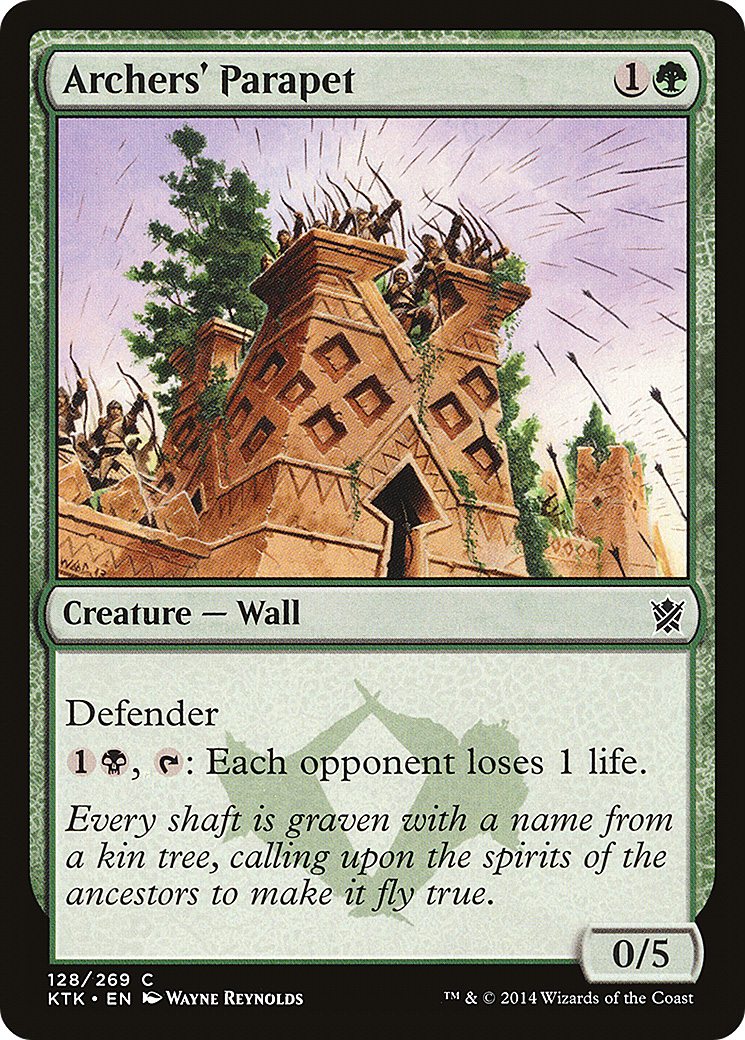 Archers' Parapet [Khans of Tarkir] Foil