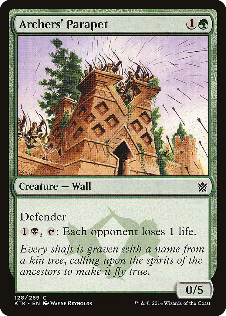 Archers' Parapet [Khans of Tarkir] Foil