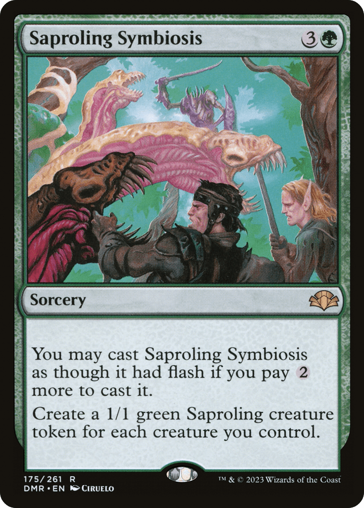 Saproling Symbiosis [Dominaria Remastered] Foil