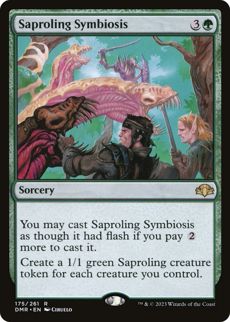 Saproling Symbiosis [Dominaria Remastered] Foil