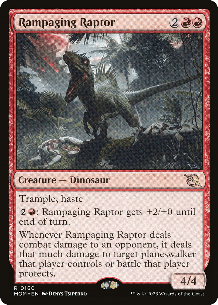 Rampaging Raptor [March of the Machine] Foil