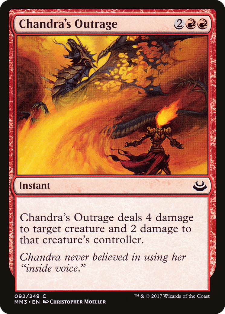 Chandra's Outrage [Modern Masters 2017] Foil