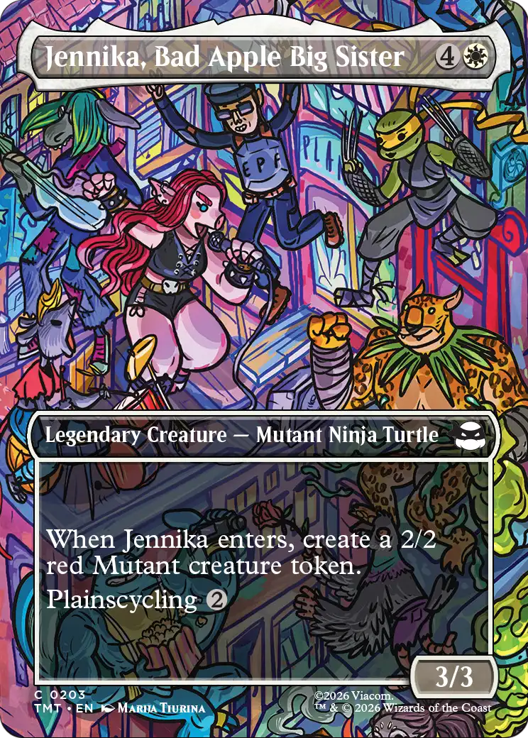 Jennika, Bad Apple Big Sister (Borderless) |  Foil (203) [Teenage Mutant Ninja Turtles]