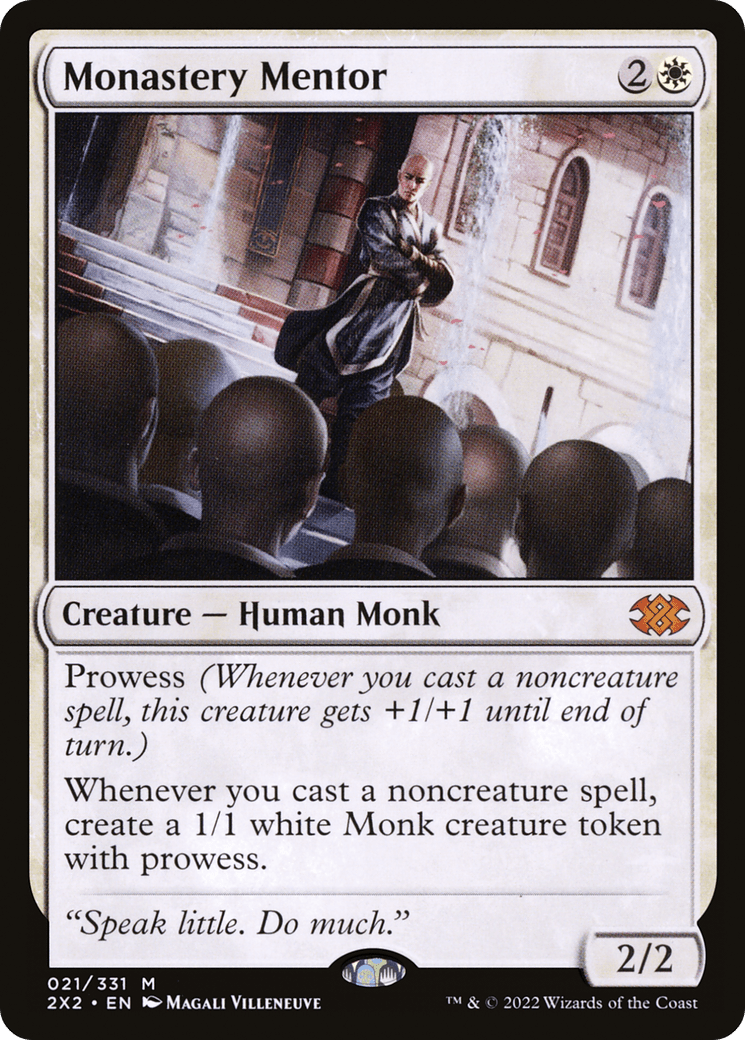 Monastery Mentor [Double Masters 2022] Foil