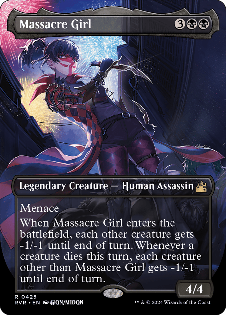 Massacre Girl (Anime Borderless) [Ravnica Remastered] Foil