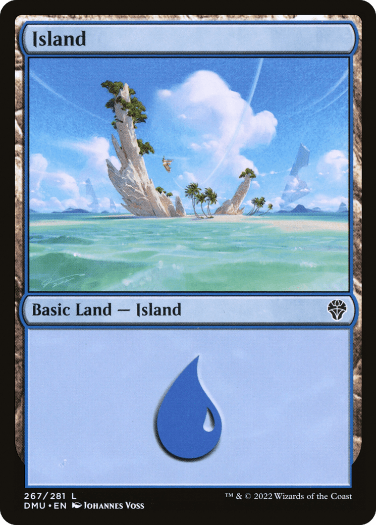 Island (267) [Dominaria United] Foil