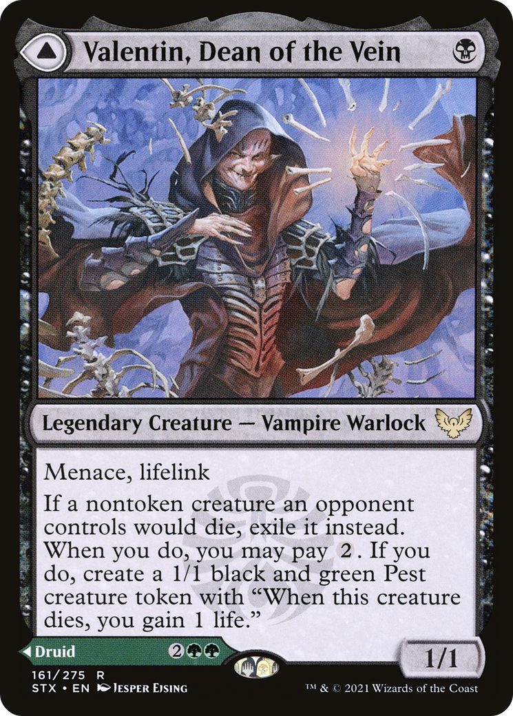 Valentin, Dean of the Vein // Lisette, Dean of the Root (STX-161) - Strixhaven: School of Mages Foil