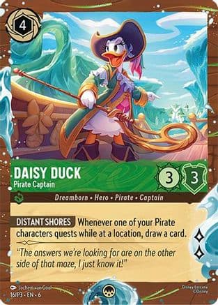 Daisy Duck - Pirate Captain (Disney Cruise Promo) | Holofoil (16/P3) [Disney Lorcana Promo Cards]