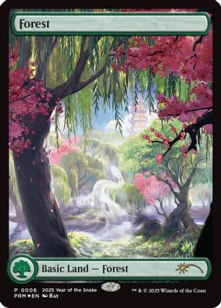 Forest (Year of the Snake 2025) |  Foil (006) [Standard Showdown Promos]