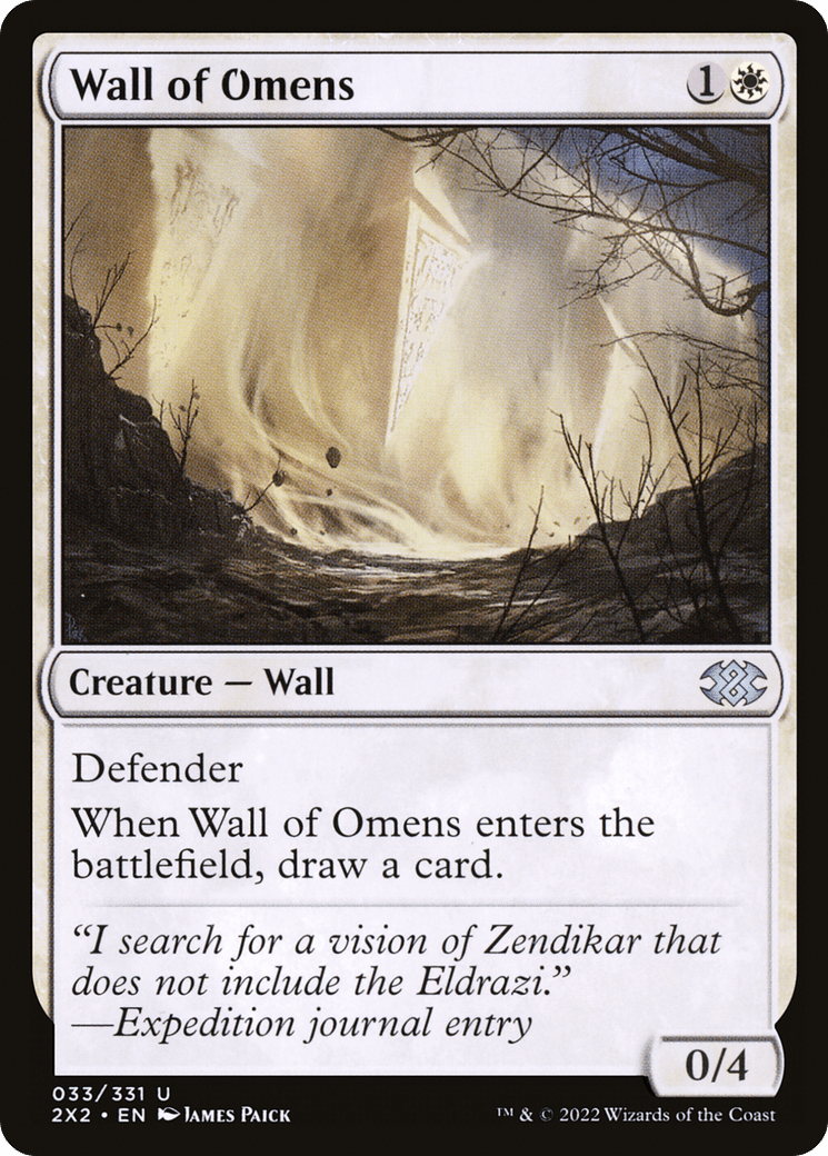 Wall of Omens [Double Masters 2022] Foil