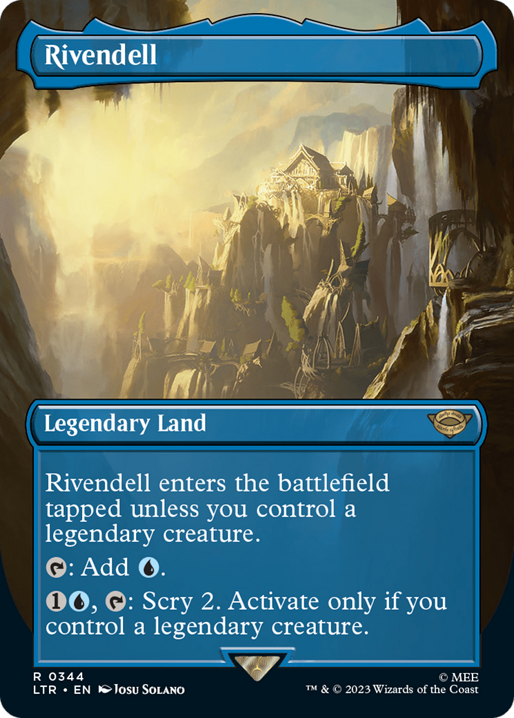 Rivendell (Borderless Alternate Art) [The Lord of the Rings: Tales of Middle-Earth] Foil