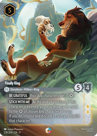 Scar - Finally King (Enchanted) | Holofoil (239/204) [Fabled]