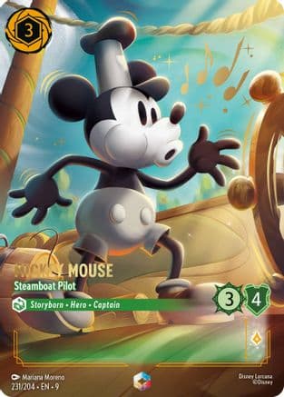 Mickey Mouse - Steamboat Pilot (Enchanted) | Holofoil (231/204) [Fabled]