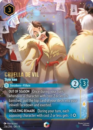 Cruella De Vil - Style Icon (Enchanted) | Holofoil (236/204) [Fabled]