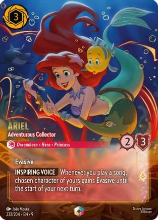 Ariel - Adventurous Collector (Enchanted) | Holofoil (232/204) [Fabled]