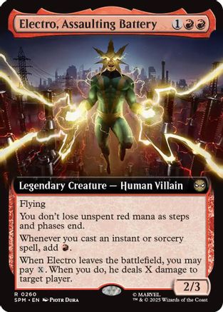Electro, Assaulting Battery (Extended Art) |  (260) [Marvel's Spider-Man]