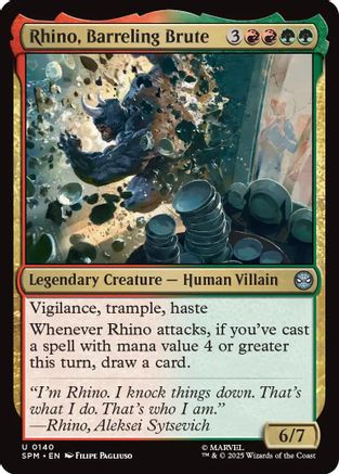 Rhino, Barreling Brute |  Foil (140) [Marvel's Spider-Man]