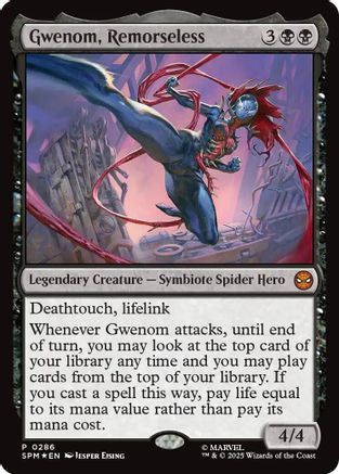 Gwenom, Remorseless |  Foil (286) [Unique and Miscellaneous Promos]