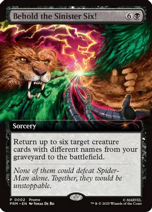 Behold the Sinister Six! |  Foil (002) [Unique and Miscellaneous Promos]