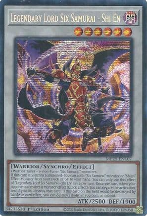 Legendary Lord Six Samurai - Shi En | Prismatic Secret Rare (MP25-EN107) [2025 Mega-Pack]