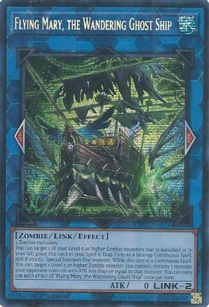 Flying Mary, the Wandering Ghost Ship | Prismatic Secret Rare (MP25-EN110) [2025 Mega-Pack]