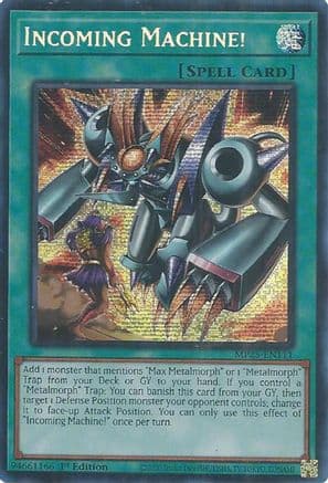 Incoming Machine! | Prismatic Secret Rare (MP25-EN111) [2025 Mega-Pack]